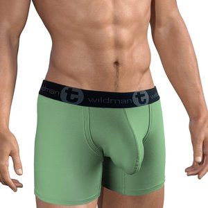 WildmanT Big Boy Pouch 5" Inseam Boxer Brief - Green